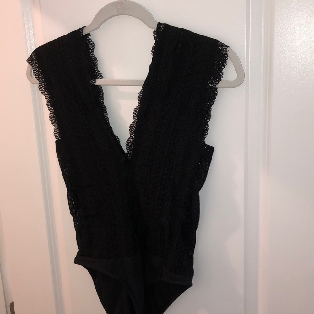 Zara lace detail clasp bodysuit (NWOT)